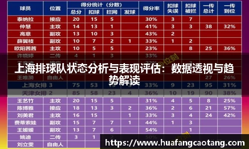 上海排球队状态分析与表现评估：数据透视与趋势解读