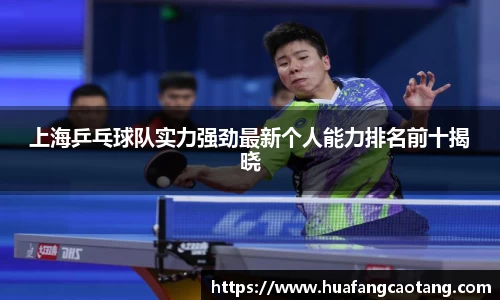 上海乒乓球队实力强劲最新个人能力排名前十揭晓